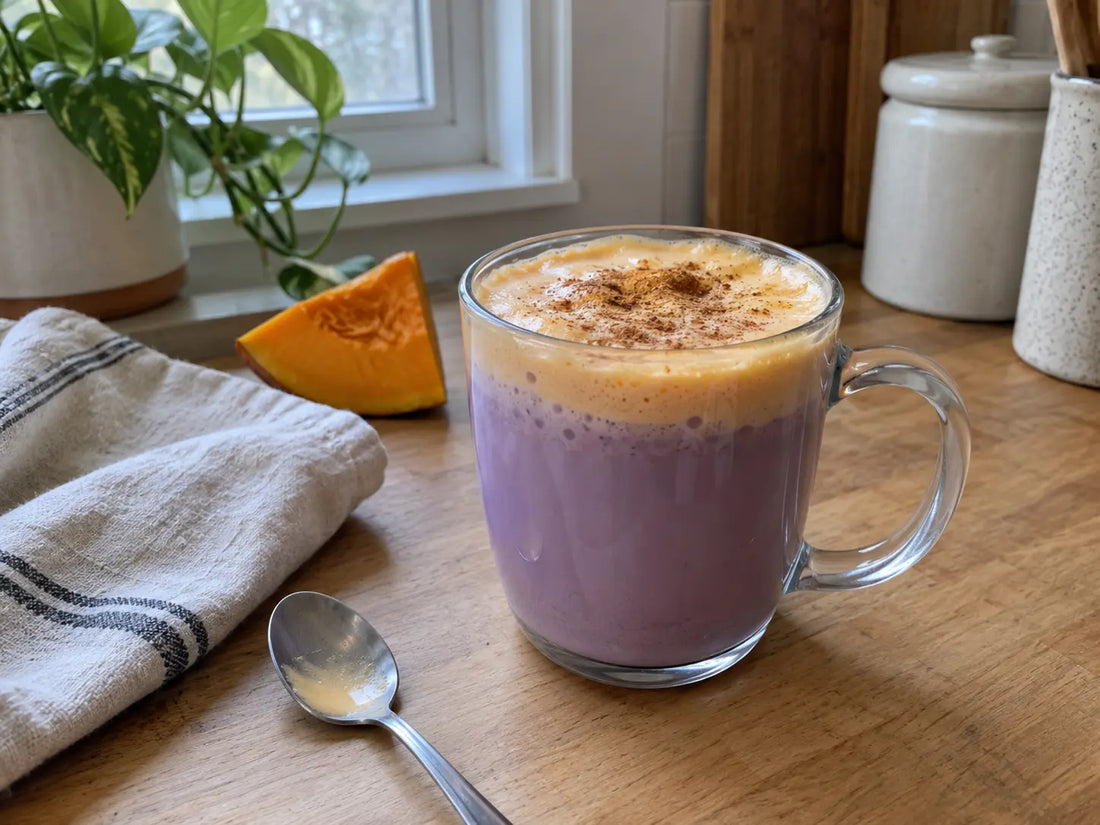Ube pumpkin spice latte : la recette violette aux épices d’automne Onea Latte